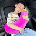 Generic Car Pillow - Seat Belt Cover, Safety Seatbelt Shoulder Pad Auto Accessory, Neck Cushion Protector Sleeping Pillow for Boys and Girls Headrest (Dark PL)