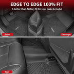 LASFIT Floor Mats & Trunk Mat for Jeep Grand Cherokee WL 2022-2025 2026 5-Seat (Include 4xe, NOT for L), All Weather TPE Custom Fit Car Mats Floor Liners Cargo Liner Cargo Mat Black