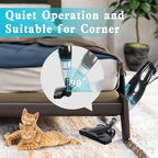 Intercleaner Corded Vacuum Cleaner, 15KPa Powerful Suction with 400W Motor, 12 in 1 Lightweight Bagless Stick Vac with Handhe