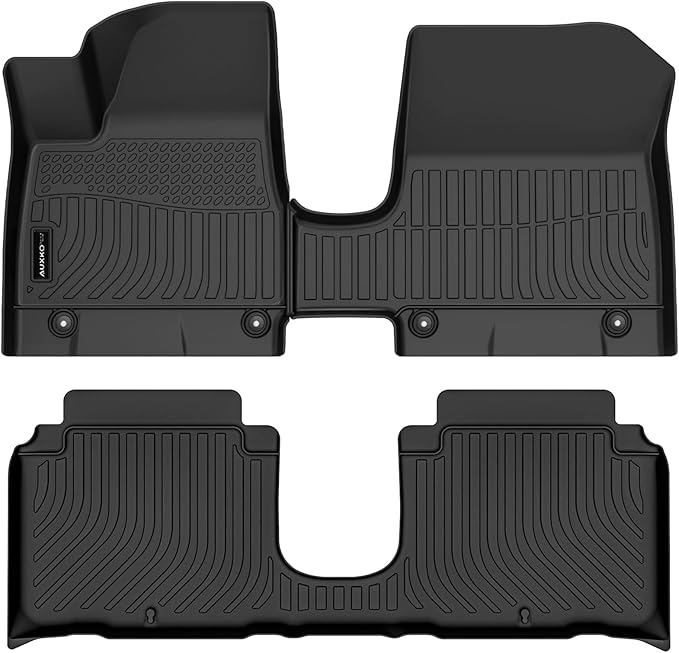 Auxko All Weather Floor Mats for Hyundai IONIQ 5 2025 Movable Console Model TPE Liners All Season Accessories Guard Odorless Anti-Slip Floor Liners for Hyundai IONIQ 5 2025