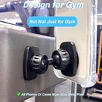 Dual Magnetic Phone Holder Mount for Gym, [Upgraded Metal Joint] Gym Magnetic Phone Holder [Pocket Size] Compatible with All Smartphones