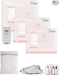 BAGSMART Vacuum Bags for Travel with Rechargeable Air Pump, Portable Space Saver Bags for Travel & Home, Vacuum Compression S