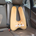 Generic Car Seat Belt Pillow and Adjuster Kit for Kids, Travel Pillow Headrest Neck Support Cushion Seatbelt Cover and Safety