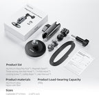 TELESIN Magnetic Mount Magnet Metal Mounts for Action Camera, 360 Quick Car Holder Attachment for GoPro Max hero 13 12 11 10 9 Insta360 X5 X4 DJI Action 6 5 Pro 4 Osmo nano Pocket 3 Mounting Accessory
