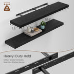 Heimlove 12inch Deep Floating Shelves for Wall, Mounted Shelves 48" W x 12" D x 1.5" H, wall Shelf for Bedroom Living Room Ba
