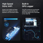 VIOFO VS1 Mini Dash Cam, 1440P/2K HDR Dashcam, STARVIS 2 Sensor, Free 32GB SD Card, 5GHz Wi-Fi Voice Control Car Dash Camera 