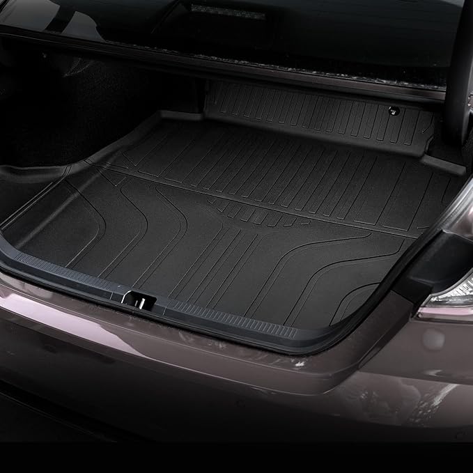 Floor Mats for Toyota Camry 2025-2026, All Weather Floor Mats Trunk Cargo Liner and Door Sill Guards Accessories, Full Coverage Set
