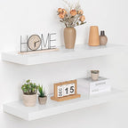 36 Inch Floating Shelves, 12" Deep Floating Shelf Wall Mounted, 36" Wall Shelves, Rustic Deep Bookshelf, Extra Deeper & Thick