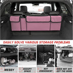 BELOMI Car Trunk Organizer, Auto Waterproof Sturdy Backseat Hanging Large Storage Collapsible Cargo Bag with Anti-Slip