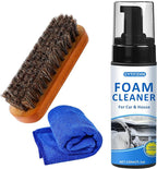 Car Interior Cleaner Kit – All-Purpose Foam Cleaner for Leather, Fabric, Vinyl, Plastic, Carpet & Upholstery | Deep Stain Rem