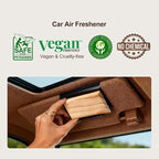 Car Air Freshener - Wood Air Freshener-Teak Amber Cabana Variety Scent Refill - Long Lasting Natural Car Fresheners - Clip In