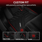 LASFIT Floor Mats for Lexus RX 2022 2021 2020 2019 2018 2017 2016 RX350 RX450h, All Weather Floor Liners Custom Fit TPE Car Mats Front & Rear Mats, Black