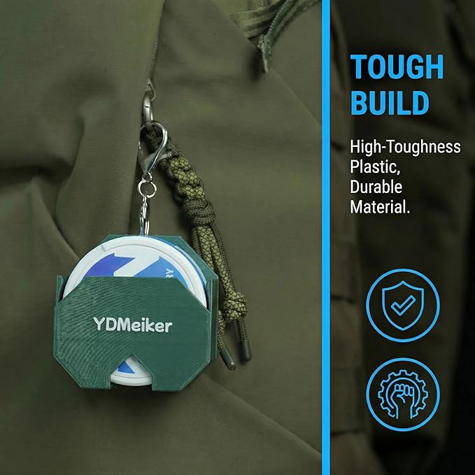 Zyn Holder for Car Visor & Belt Clip, Tactical Pouch Can Holster Fits to Most Pouches, Secure Metal Clip Sun Visor Organizer & EDC Carrier, Tins Holster, Metal Green