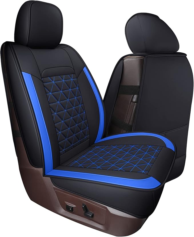 Coverado RAM Seat Cover Full Set, Leather Seat Covers Fit for Dodge RAM 1500, Truck Seat Covers Custom Fit for 2002-2025 Dodg