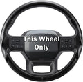 Steering Wheel Cover for Ford F150 2021-2025/ F-150 Lightning 2022-2025/ F250 F350 F450 F550 2023-2025/ Ford Expedition 2022-2024 Car Steering Wheel Cover Protector Accessories for Ford (Matte Black)