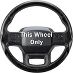 Steering Wheel Cover for Ford F150 2021-2025/ F-150 Lightning 2022-2025/ F250 F350 F450 F550 2023-2025/ Ford Expedition 2022-2024 Car Steering Wheel Cover Protector Accessories for Ford (Matte Black)