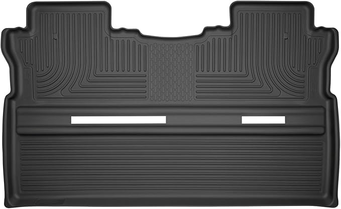 Husky Liners Weatherbeater Floor Mats | Fits 2017-2025 Honda Ridgeline | 2nd Row, 1-pc Black - 19431