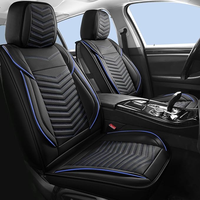 Car Seat Covers, Breathable and Waterproof Faux Leather Automotive Seat Covers, Universal Anti-Slip Driver Seat Cover for Car
