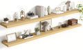 72 Inch Floating Shelves, 8 Inch Deep Floating Shelves for Wall, Hanging Shelf with Invisible Brackets, Deep Shelves for Bath