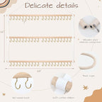 POVETIRE Headband Holder Head Bands Organizer for Girls Hair Bows Hanging Baby Headbands Hair Accessories Organizer Storage W