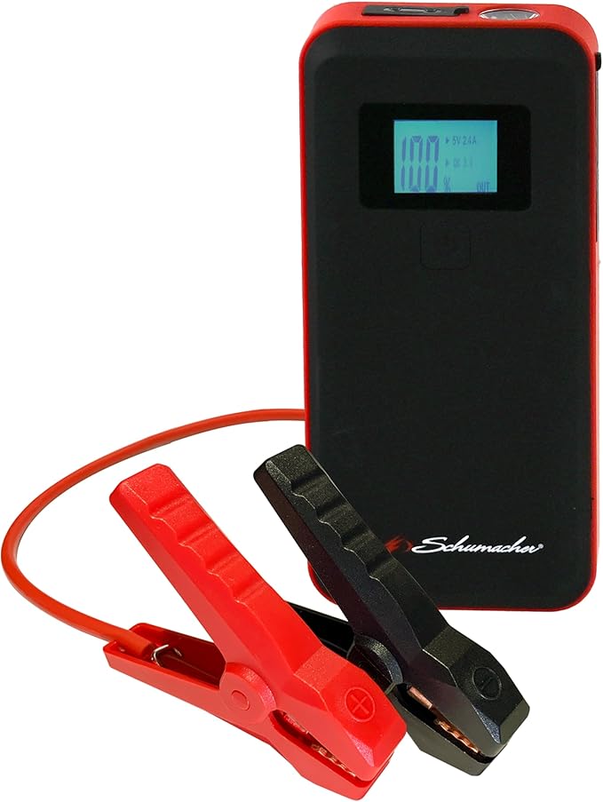 Schumacher Electric 1000 Peak Amp 12V Portable Lithium Car Battery Jump Starter & Power Pack - Lithium Ion Jump Box - with
