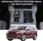 Cup Holder Inserts for RAV4 2026 Accessories Non‑Slip Silicone Center Console Cup Holder Liner Anti‑Spill & Anti‑Scratch Inte