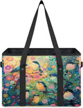 Reusable Grocery Bag, Foldable Large Shopping Tote Bag for Groceries Kitchen Picnic Car Trunk