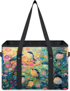 Reusable Grocery Bag, Foldable Large Shopping Tote Bag for Groceries Kitchen Picnic Car Trunk