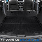 Floor Mats Set for 2017-2025 Mazda CX-5, All Weather TPE Backrest Mat Trunk Mat Cargo Liner Door Sill Guards Accessories for CX5 (Full Mats Set)
