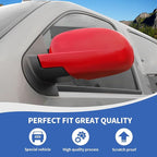 RAZPOY Rearview Mirror Cover Side Mirror Shell Trim Compatible with Chevy Silverado & Suburban & Tahoe & GMC-Yukon & GMC-Sierra & Cadillac Escalade 2007-2013, Red