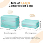 Comforter Storage Bag - Large Capacity Bedding Storage Bags Ultra Space Saving Self Compression Organizer, Washable Compressi