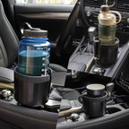 alpmosn Car Cup Holder Expander with Adjustable Base, Large Bottles & Big Drinks Diameter in 3.2"-4.0" Car Interior Accessori