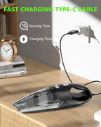 Handheld Vacuum Cordless, Rechargeable Car Vacuum Cleaner with Multiple Attachments, Portable Hand Held Vacuum Suction Power,