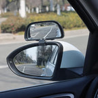 Blind Spot Mirrors for Trucks and Cars,Automotive Side View Concave Mirror Blindspot,360° Large Convex Rearview Exterior Mirror Accessories for Truck and Car(1Pack Black)