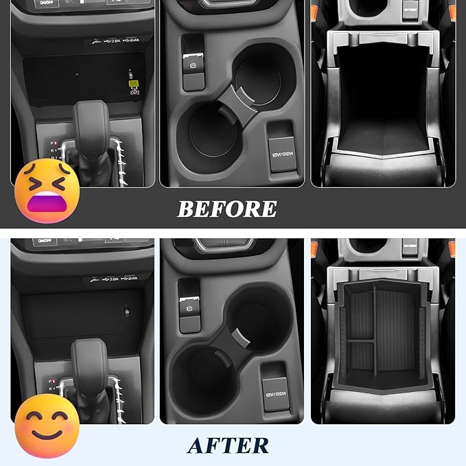 BIBIBO for 2025 Subaru Forester Center Console Organizer 2025 2026 Subaru Forester Console Armrest Tray+Cup Holder +Wireless Charging Mat 2025 Forester Insert Organizer 2025 Forester Accessories