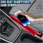 2PCS Car Seat Gap Filler Organizer, No-Drop Seat Gap Storage Box Inserts with Phone Holder, Storage Plug Stopper Fill Gap Between Seat and Console, Universal Car Accessories for SUV Truck (Red)