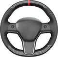 MEWANT Hand Stitched Steering Wheel Cover for Tesla Model 3 2017-2023 / Model Y 2020-2023 for Tesla Model 3/Y Accessories