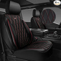 CAR PASS Thick Foam 3D Air Mesh Leather Car Seat Covers Front Seats Only, Breathable Premuim Leather Two Front Seat Cover, Ai