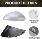 Right Passenger Side Mirror Cover Caps Compatible with Chevrolet Chevy Cruze 2017 2018 2019 Replacement Rear view Mirrors Trim (Silver)