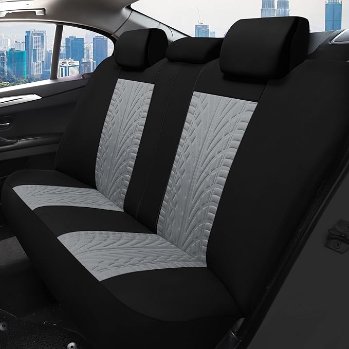 Pariitadin Car Seat Covers Full Set, Washable and Breathable Premium Cloth Automotive Vehicle Seat Cover for Car Interior, Un