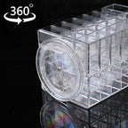 Ikee Design Lipstick Organizer with 53 Slots 360 Degree Rotating Spinning Acrylic Lip Gloss Organizer for Makeup, Lipsticks, 