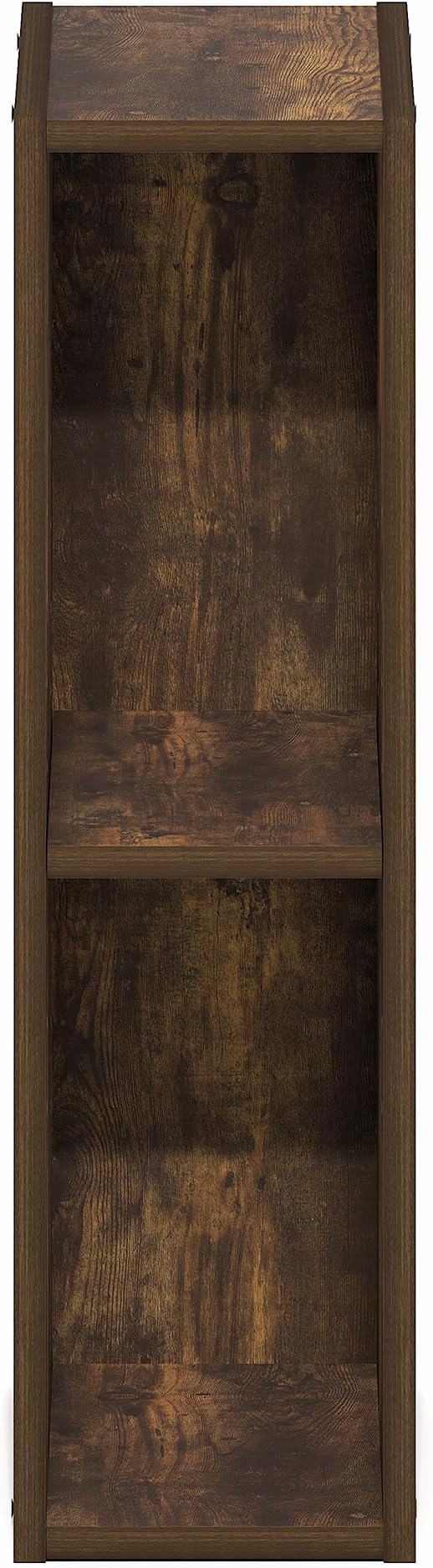 Furinno Fulda Book Shelf, 2-Tier Narrow Bookshelf, Bookcase with 6-in Width Storage Shelf, 9.3 x 5.9 x 21.2, for Living Room,