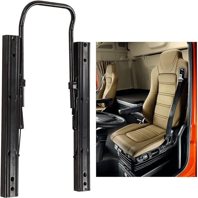 Seat Slide Set,Seat Slider Track,Seat Slide Set Steel Dual Rails Double Locking Adjustable Seat Slider Track for RVs Boats Trucks Seat Adjuster Kit