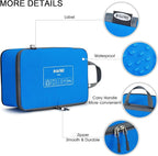 G4Free 6 Set Compression Packing Cubes, 3 sizes Travel Packing Organizers for Suitcases, Expandable Luggage Suitcase Storage 
