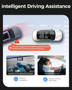 AZDOME M01 Max UHD 4K Dash Cam Front and Rear, Built-in Wi-Fi, Free 64GB Card, App Control, 4K+1080 Dash Camera for Car, Buil