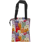 Car Trash Bag Cute kitten Cats Car Garbage Bag Hanging Car Trash Can for Back Seat with Drawstring
