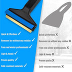 Car Ice Scraper Brass Blade - Fast, Effortless, efficient & Easy - Brass Ice Scrapers for Car Windshield Ice Scraper - Brass Ice Scraper for Car - Original Murska from Europe - for Winter A053