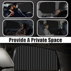 XCBYT Car Window Shades - 2 Pack Side Window Sun Shades 99% Light UV Block Car Curtains for Camping, Napping, Sleeping, Breastfeeding, Cloth Changing