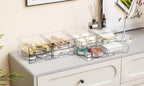 Yieach 12 Pack Clear Stackable Storage Drawers,2.2'' Acrylic Drawer Organizers for Countertop,Office Supply Organizer and Mak