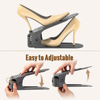 Neprock Shoe Slots Organizer for Closet, Shoe Storage Organizer Shoe Slots Organizer, Shoe Rack Organizer Space Saver Organiz